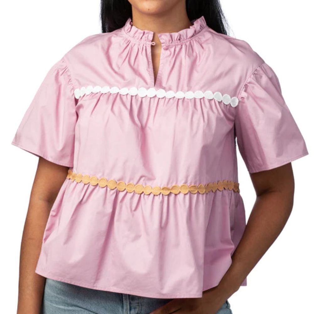 Crosby by Mollie Burch Ellis Mulberry Top, Size Medium